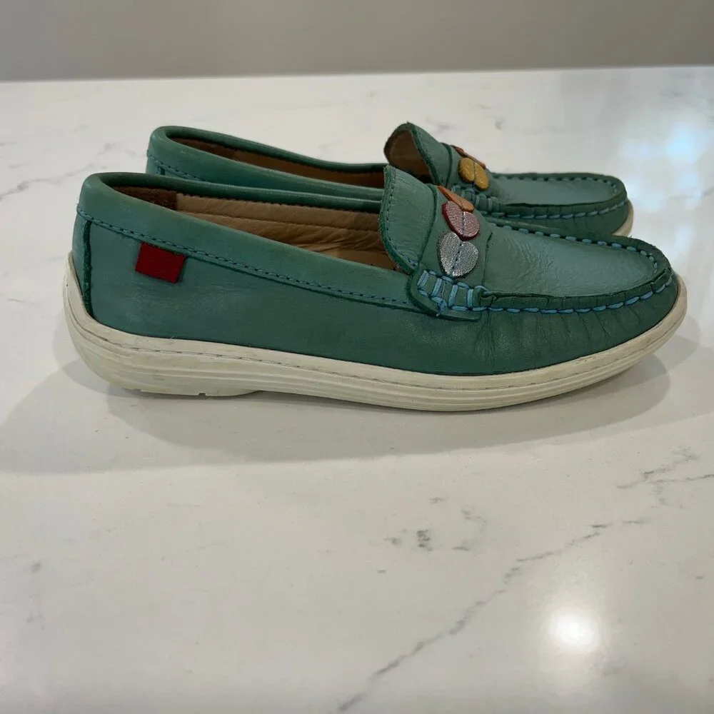 MARC JOSEPH NEW YORK Uni Kid's Leather Made in Brazil Heart Detail Penny Loafer